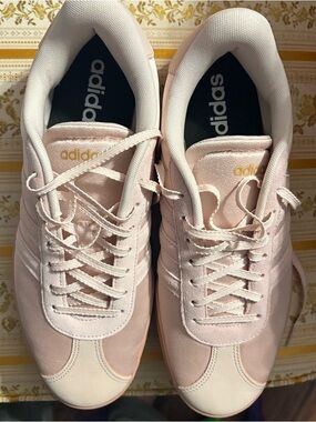 adidas Women's Light Pink Suede & Leather Casual Sneakers